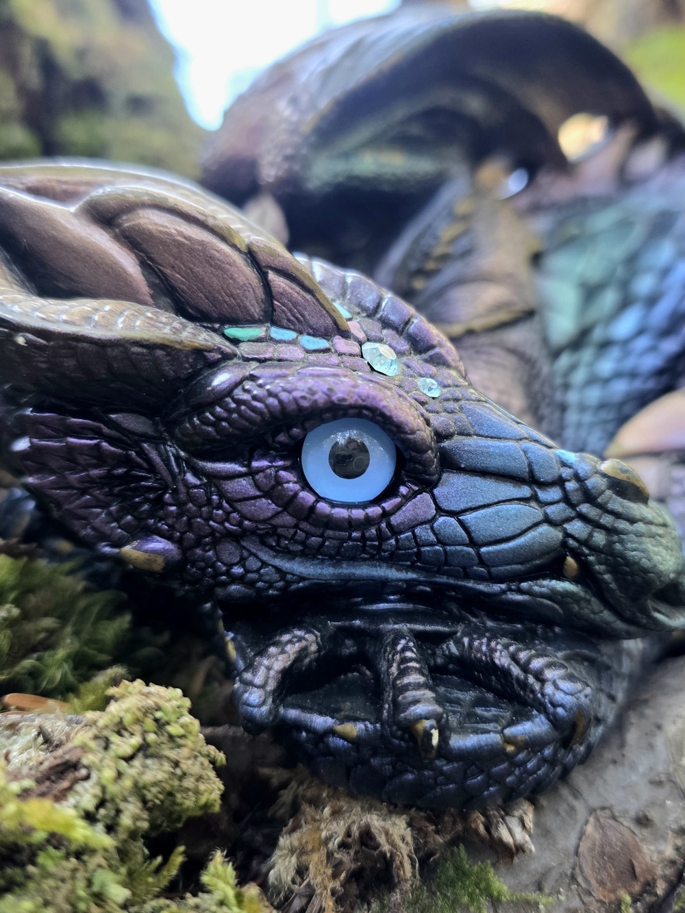 Vintage 1985 Windstone Editions Mother Dragon Peacock Retired Sign M Peña